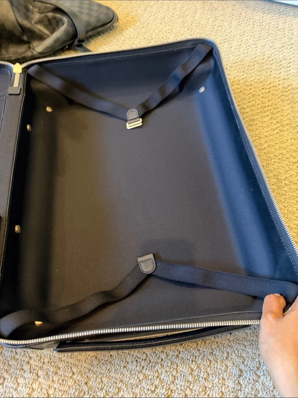 Louis Vuitton Black Embossed Monogram Carry-On - Picture 9 of 10